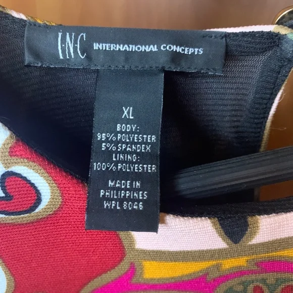 LIKE NEW ~ INC INTERNATIONAL CONCEPTS ~ FABULOUS RETRO STYLE DRESS ~ SIZE XL - Picture 8 of 9